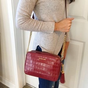 michael kors ginny medium embellished leather crossbody